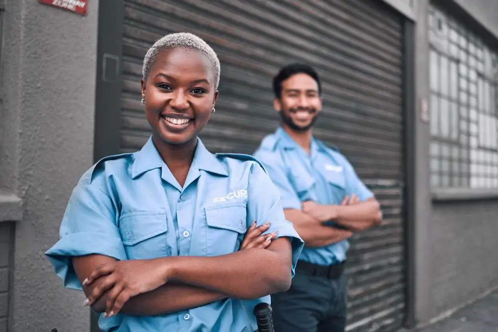 Lady In Blue Uniform