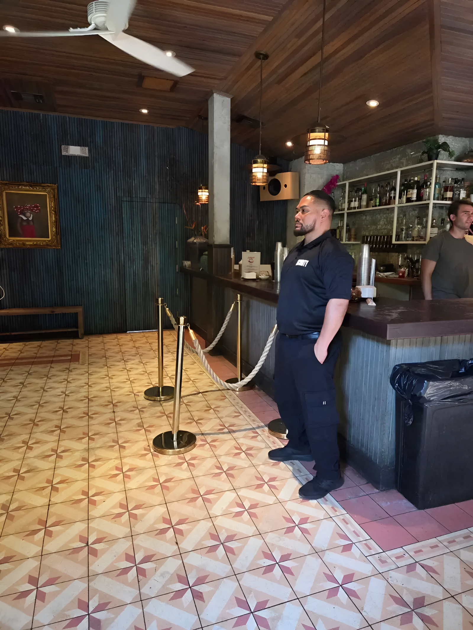 Guard in Bar