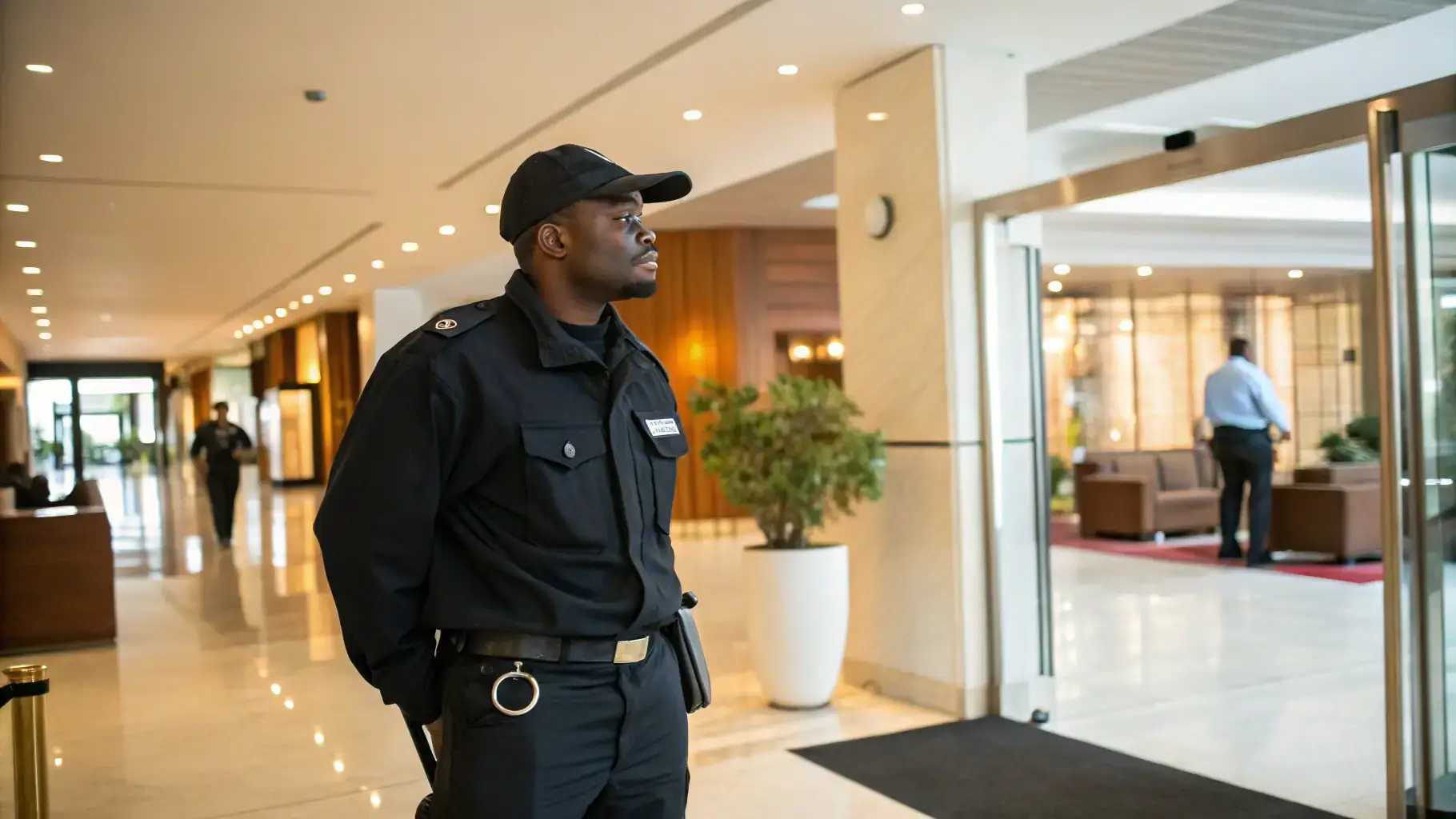Security Guard in Hotel
